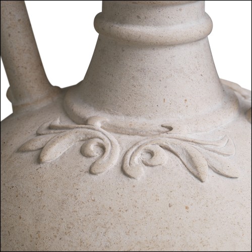 Vase 24 - Amphora - Exquisite, handmade-style vase, featuring an amphora design, with a diameter of 28cm, and a height of 53cm -