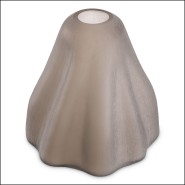 Vase 24 - Trivium - Elegant sand-colored glass vase for luxury decor - Pacific Compagnie.