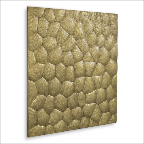 Objet mural 24 - Maximus - Luxury wall decoration with vintage brass finish - Pacific Compagnie.