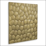 Objet mural 24 - Maximus - Luxury wall decoration with vintage brass finish - Pacific Compagnie.
