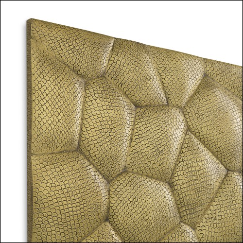 Objet mural 24 - Maximus - Brass luxury wall decor with unique laiton design - Pacific Compagnie.