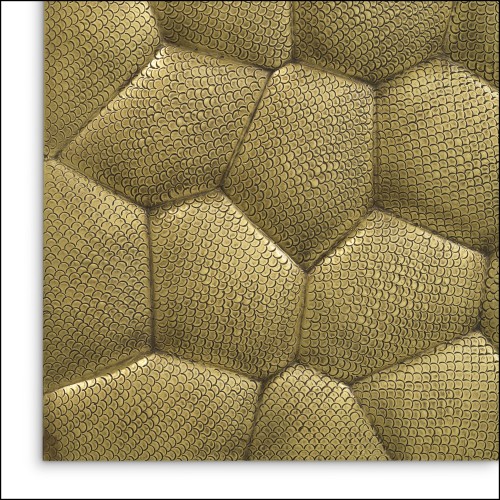 Objet mural 24 - Maximus - Vintage brass wall ornament for a luxurious interior - Pacific Compagnie.