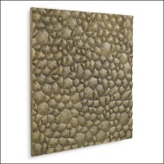 Objet mural 24 - Ultimo - Luxury wall decoration with vintage brass finish, laiton material - Pacific Compagnie.