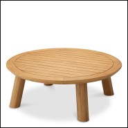 Table basse d’extérieur 24 - Weston - High-end outdoor table with 110cm diameter - Pacific Compagnie.