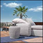 Table d'Appoint/ Pouf Outdoor 30 - Panda 13 - Outdoor side table with storage, made of durable materials, perfect for gardens an