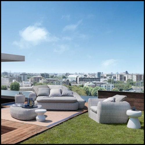 Canapé Outdoor 30 - Panda 04 | Sofa Outdoor Gervasoni - Panda 04 - Modern outdoor sofa in grey fabric - Pacific Compagnie.