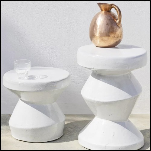 Table d'Appoint /Pouf Outdoor 30 - Inout 47 | Side Table / Ottoman Outdoor Gervasoni - Inout 47 - Outdoor side table with storag