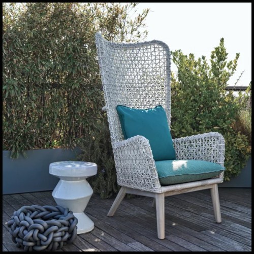 Table d'Appoint /Pouf Outdoor 30 - Inout 47 | Side Table / Ottoman Outdoor Gervasoni - Inout 47 - Compact, multi-functional outd
