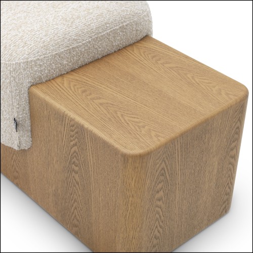 120897 - Plywood bench with beige finish - Pacific Compagnie.
