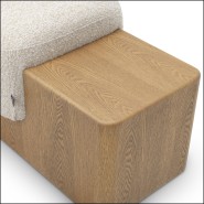 120897 - Plywood bench with beige finish - Pacific Compagnie.