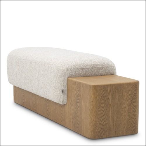 120897 - Eichholtz beige bancs with plywood construction - Pacific Compagnie.