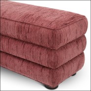 120631 - Banc en bois de pin rouge, dimensions 142x46x52,5 cm - Pacific Compagnie.