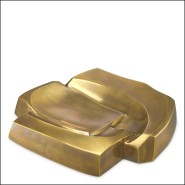 Banc 119911 - Brass decorative item with aged finish and 26cm dimensions - Pacific Compagnie.