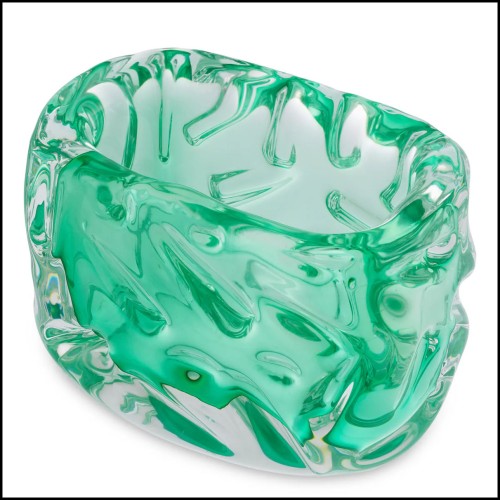 120725 - Vert decorative item, 14.5cm wide, in glass - Pacific Compagnie.