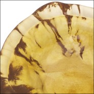 120650 - Brown decorative glass object with 24 cm length, from eichholtz - Pacific Compagnie.