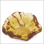 120650 - Décoration murale en verre brun, objet décoratif moderne - Pacific Compagnie.