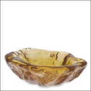 120650 - Elegant brown glass decorative item, 25 cm width, by eichholtz - Pacific Compagnie.