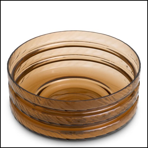 119967 - Vase en verre cuivre, hauteur 16,5 cm - Pacific Compagnie.