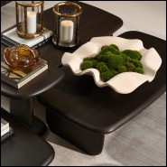 119579 - Decorative glass object in cream color, 60x60x18 cm - Pacific Compagnie.