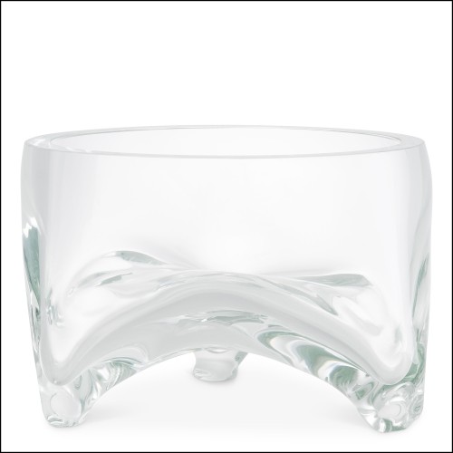 120651 - Clear glass decorative item with 16cm height - Pacific Compagnie.