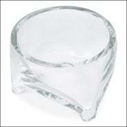 120651 - Transparent glass ornament, diameter 25cm - Pacific Compagnie.