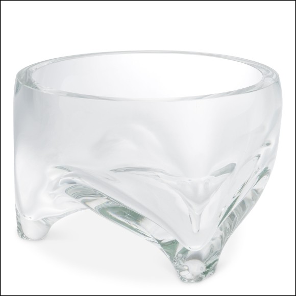 120651 - Vase en verre clair de 25 cm de diamètre pour une décoration raffinée - Pacific Compagnie.