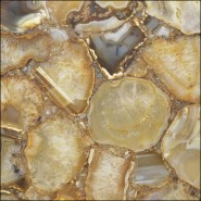 120096 - Small agate decorative stone with intricate details - Pacific Compagnie.