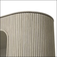 120888 - Armoire en placage de chêne charbon, style eichholtz - Pacific Compagnie.