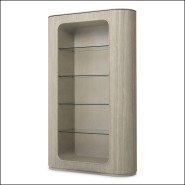 120888 - Modern armoire with charcoal finish - Pacific Compagnie.