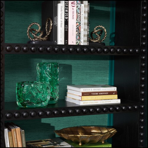 120053 - Modern black wooden wardrobe with 120 cm length, made of wood, ideal for closets - Pacific Compagnie.