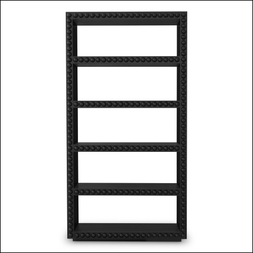 120053 - Large black wardrobe made of solid wood - Pacific Compagnie.