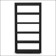 120053 - Large black wardrobe made of solid wood - Pacific Compagnie.