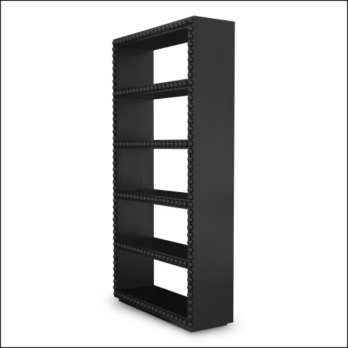 120053 - Eichholtz black wooden storage armoire - Pacific Compagnie.