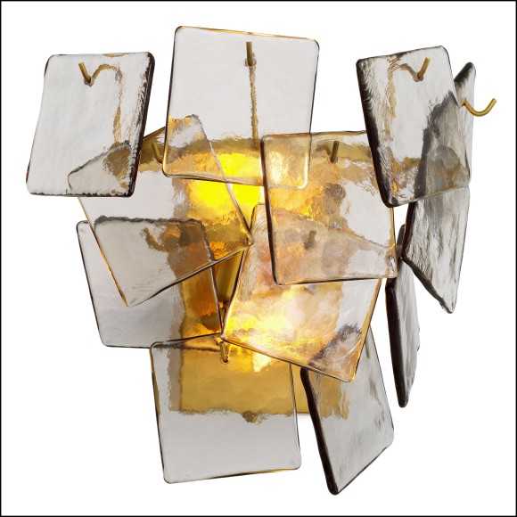 120272 - Eichholtz wall lamp with distressed brass finish - Pacific Compagnie.