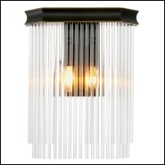 120294 - Bronze glass applique with elegant design - Pacific Compagnie.