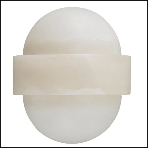120086 | Luminaire en albâtre avec dimensions 18x24x21 cm - Pacific Compagnie.