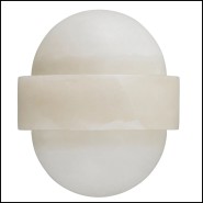 120086 | Luminaire en albâtre avec dimensions 18x24x21 cm - Pacific Compagnie.