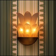 119939 - Wall-mounted lighting fixture in laiton vieilli, 22cm wide - Pacific Compagnie.