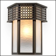 120306 - Elegant bronze applique with verre detail - Pacific Compagnie.