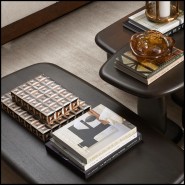 119963 - Multicolored decorative object in MDF, 30.5 cm long - Pacific Compagnie.