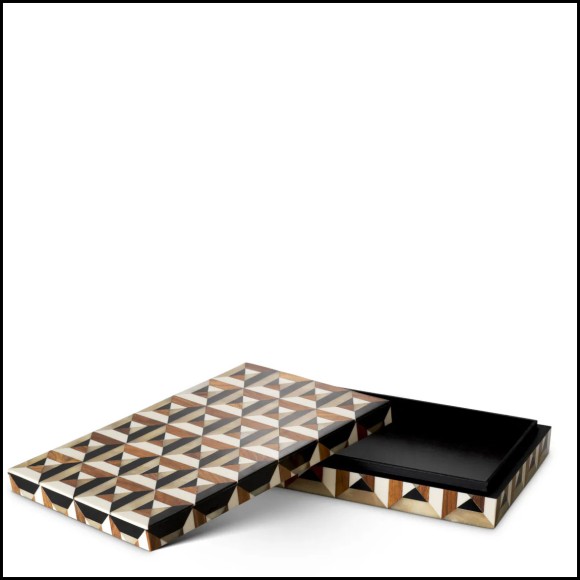 119963 - Objet décoratif multicolore, dimensions 30,5 x 20,5 cm - Pacific Compagnie.