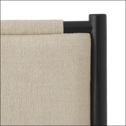 119304 - Écru renato luxury bed with contre-plaqué construction and adjustable height - Pacific Compagnie.