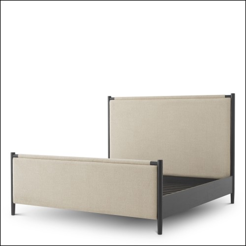 119304 - Luxury bed with écru renato color, made from high-quality contre-plaqué and featuring a spacious dimensions - Pacific C