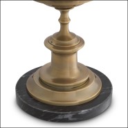 119789 - Brass and marble luxury candle holder with intricate design - Pacific Compagnie.