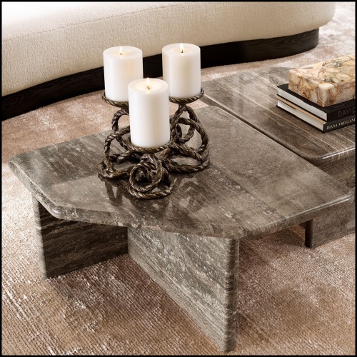 120113 - Sophisticated, manually cast brass chandelier with a luxurious, vintage look - Pacific Compagnie.