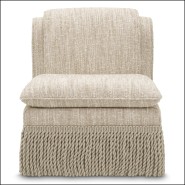 120173 - Cream-colored luxurious chair with plywood construction - Pacific Compagnie.