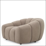 119847 - Gray luxury chair with padded seat - Pacific Compagnie.