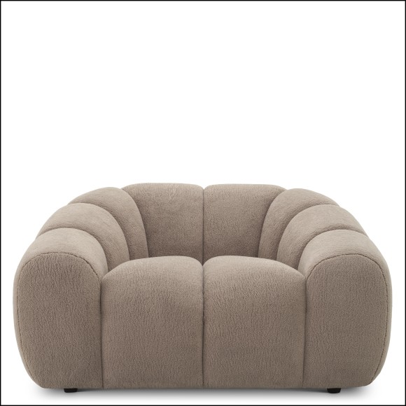 119847 - Contemporary gray chair with wooden legs - Pacific Compagnie.