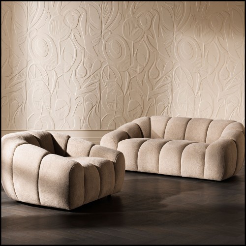 119847 - Fauteuil de luxe gris en contre-plaqué avec finition haut de gamme - Pacific Compagnie.