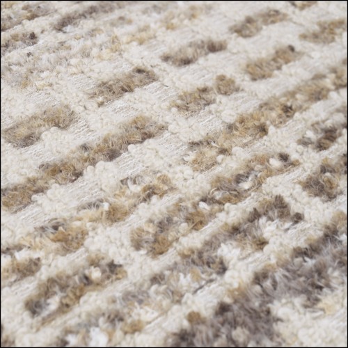 119688 - Beige hevea wood luxury chair with high back - Pacific Compagnie.